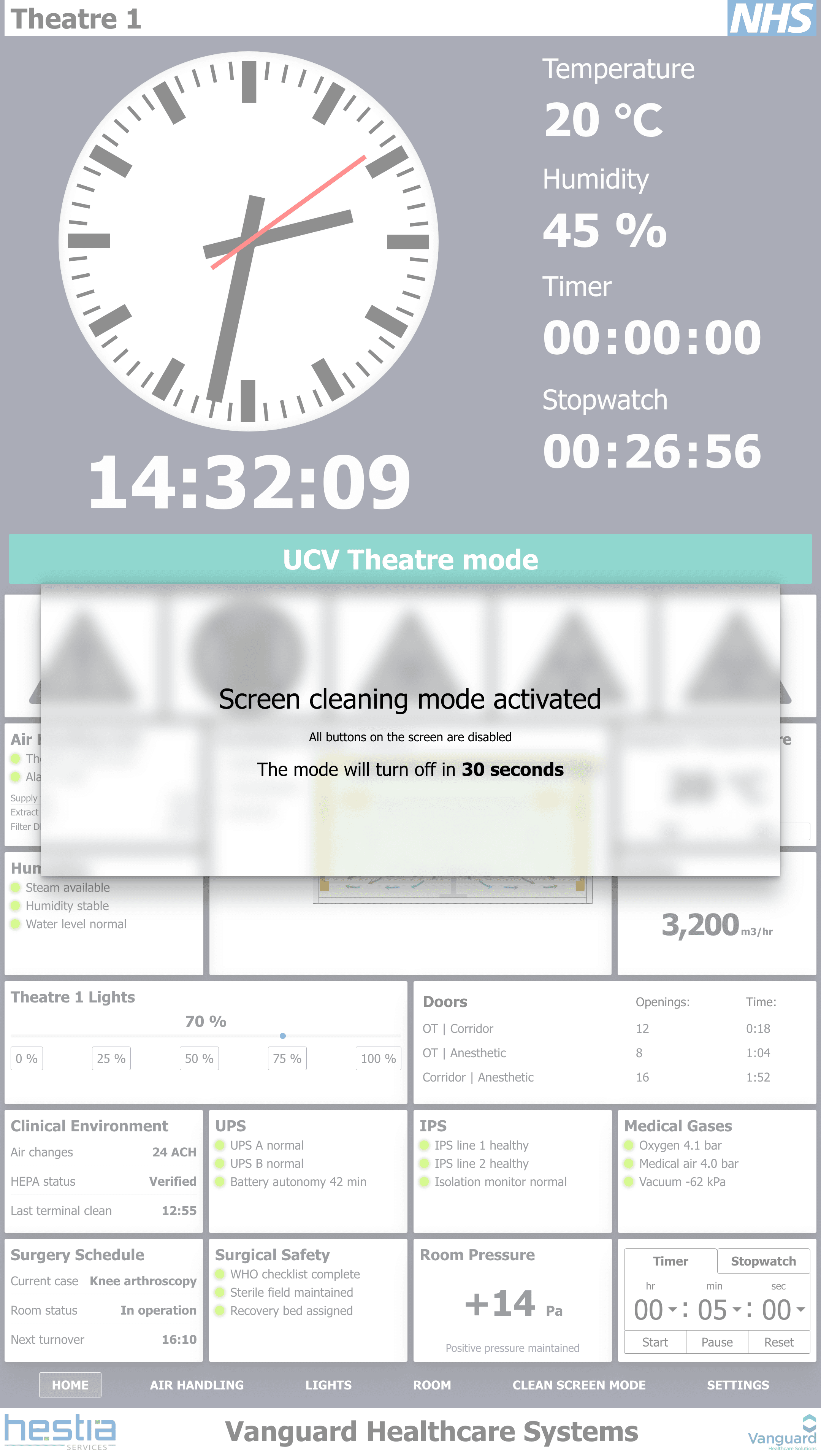 Theatre 1 clean screen mode