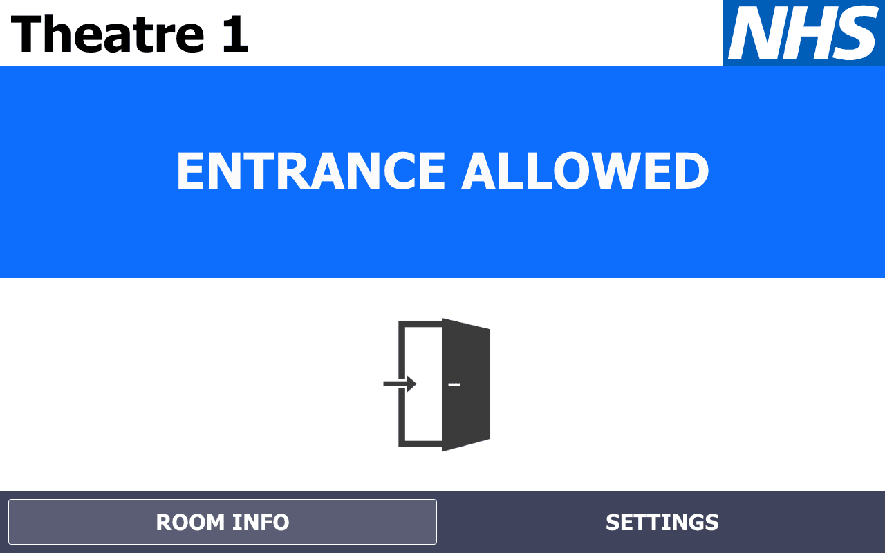 Theatre 1 room entrance allowed